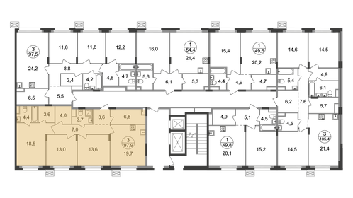 85,7 м², 3-комнатная квартира 17 557 596 ₽ - изображение 37