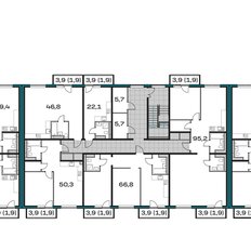 Квартира 95,2 м², 3-комнатная - изображение 2