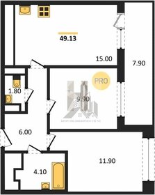 Квартира 50 м², 2-комнатная - изображение 1