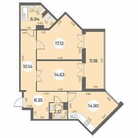 Квартира 80,2 м², 2-комнатная - изображение 1