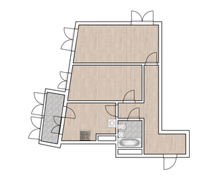 Квартира 53,5 м², 2-комнатная - изображение 1