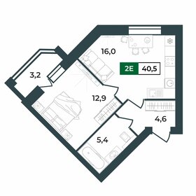 Квартира 40,5 м², 2-комнатная - изображение 1