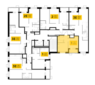 24,1 м², 1-комнатная квартира 6 478 677 ₽ - изображение 25