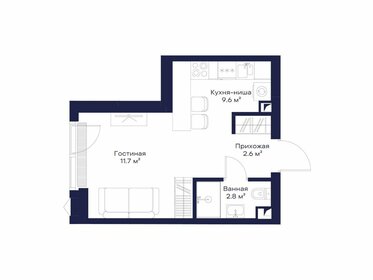 Квартира 26,7 м², 1-комнатная - изображение 1