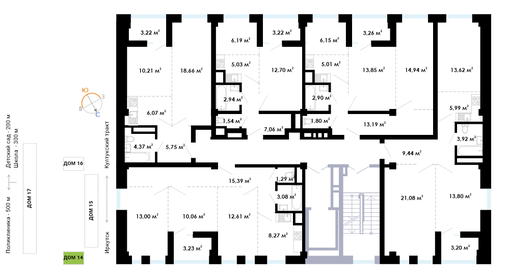110 м², 3-комнатная квартира 8 500 000 ₽ - изображение 136