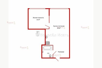 Квартира 35 м², 1-комнатная - изображение 1