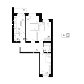 Квартира 78,9 м², 3-комнатная - изображение 1