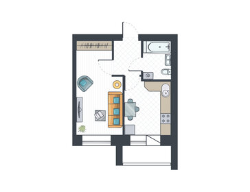 35,3 м², 1-комнатная квартира 3 953 600 ₽ - изображение 15