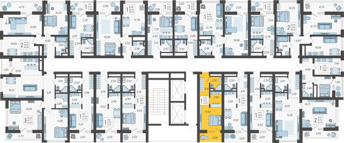 23,2 м², квартира-студия 10 445 280 ₽ - изображение 7