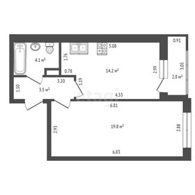 Квартира 41,6 м², 1-комнатная - изображение 2