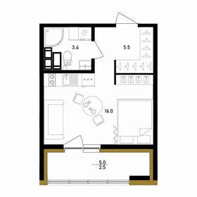 27,8 м², квартира-студия 10 565 112 ₽ - изображение 1