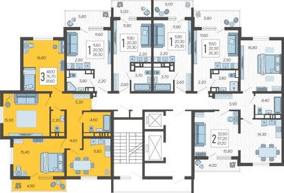 135 м², 4-комнатная квартира 21 000 000 ₽ - изображение 151