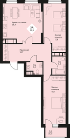 88,8 м², 3-комнатная квартира 10 500 000 ₽ - изображение 91