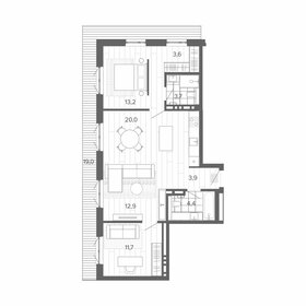 Квартира 79,1 м², 3-комнатная - изображение 1