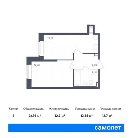 34 м², 1-комнатная квартира 7 150 000 ₽ - изображение 19