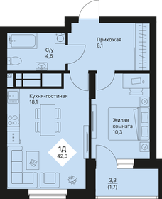 74,5 м², 3-комнатная квартира 7 050 000 ₽ - изображение 20