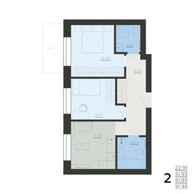 50,3 м², 2-комнатная квартира 3 100 000 ₽ - изображение 20