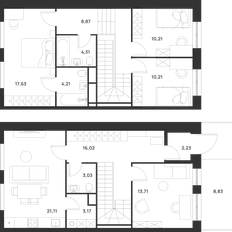 Квартира 117,4 м², 3-комнатная - изображение 3