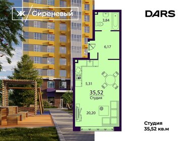 Квартира 35,5 м², 1-комнатная - изображение 2