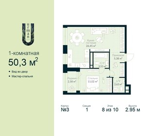 56 м², 1-комнатная квартира 7 651 467 ₽ - изображение 56
