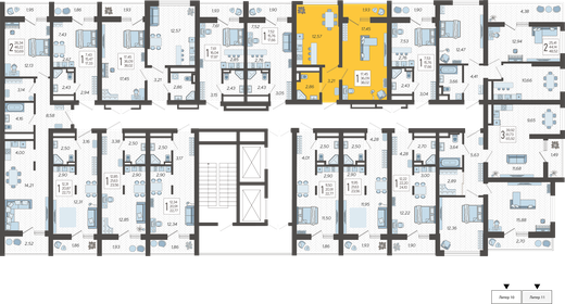 37 м², 1-комнатная квартира 5 300 000 ₽ - изображение 123