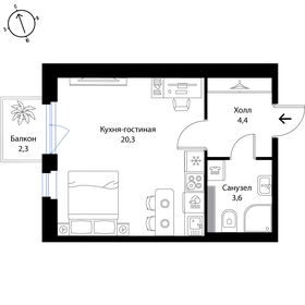 24 м², квартира-студия 5 100 000 ₽ - изображение 46