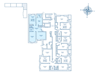 Квартира 79,3 м², 3-комнатная - изображение 2