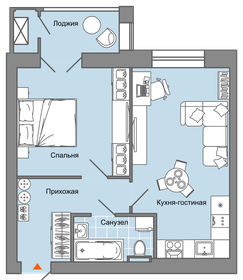 54 м², 2-комнатная квартира 5 507 681 ₽ - изображение 7