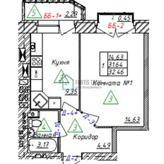 Квартира 34 м², 1-комнатная - изображение 4