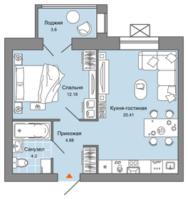 41 м², 2-комнатная квартира 6 028 776 ₽ - изображение 28