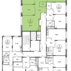 Квартира 94 м², 3-комнатная - изображение 2