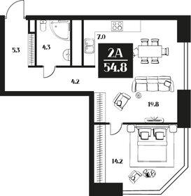 63,9 м², 2-комнатные апартаменты 32 580 000 ₽ - изображение 18