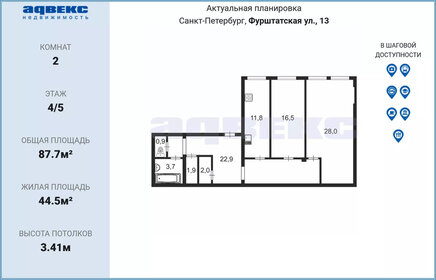 66 м², 2-комнатная квартира 30 000 000 ₽ - изображение 97