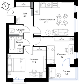 71,1 м², 3-комнатная квартира 8 500 000 ₽ - изображение 93