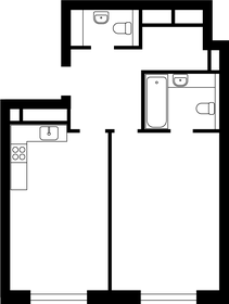 Квартира 50,7 м², 1-комнатная - изображение 1