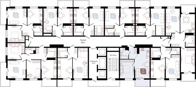 42,6 м², 1-комнатная квартира 6 700 000 ₽ - изображение 126