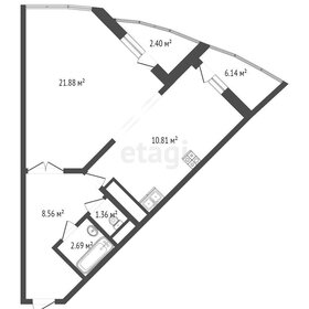 Квартира 55,9 м², 1-комнатная - изображение 2