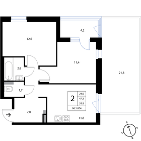 65,6 м², 2-комнатная квартира 10 988 000 ₽ - изображение 32