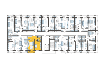 40,1 м², 1-комнатная квартира 8 500 000 ₽ - изображение 55