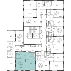 Квартира 46,4 м², 1-комнатная - изображение 2