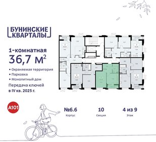 Квартира 36,7 м², 1-комнатная - изображение 2