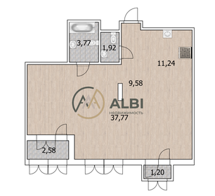 Квартира 63,4 м², 3-комнатная - изображение 1