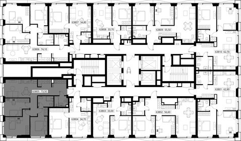 73,9 м², 3-комнатная квартира 27 228 824 ₽ - изображение 33