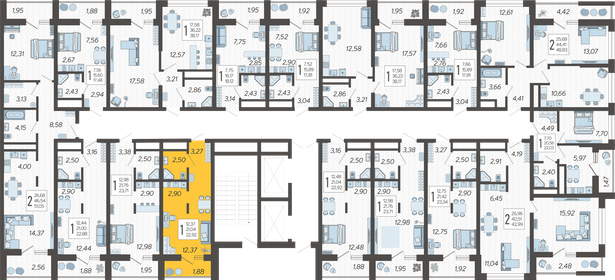 25,7 м², квартира-студия 8 000 000 ₽ - изображение 156