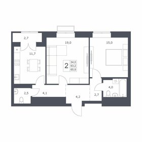 64,3 м², 2-комнатная квартира 8 950 000 ₽ - изображение 15
