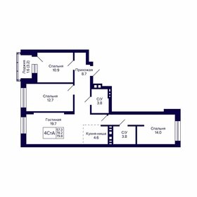 Квартира 79,8 м², 4-комнатная - изображение 1