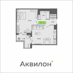 39,7 м², квартира-студия 6 890 000 ₽ - изображение 89