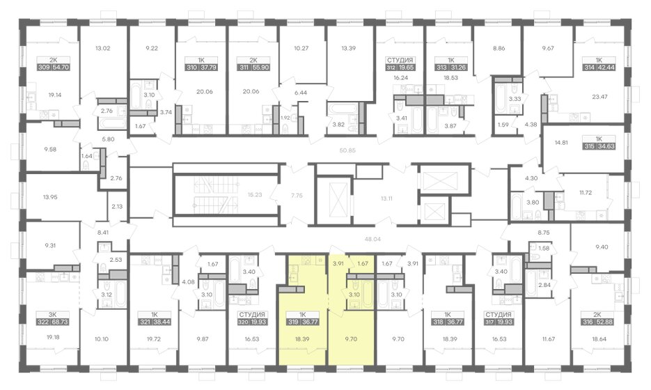 35,7 м², 1-комнатная квартира 3 395 000 ₽ - изображение 96