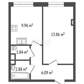 33,7 м², 1-комнатная квартира 5 600 000 ₽ - изображение 53