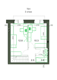 Квартира 92,3 м², 4-комнатная - изображение 3